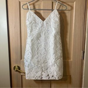 Lulu's White Lace Bodycon Dress